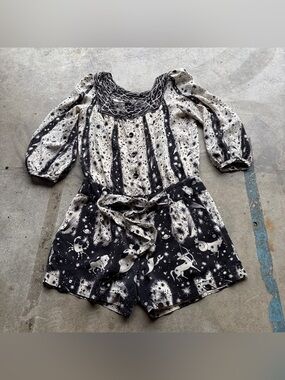 Anna Sui Constellation playsuit Romper Horoscope